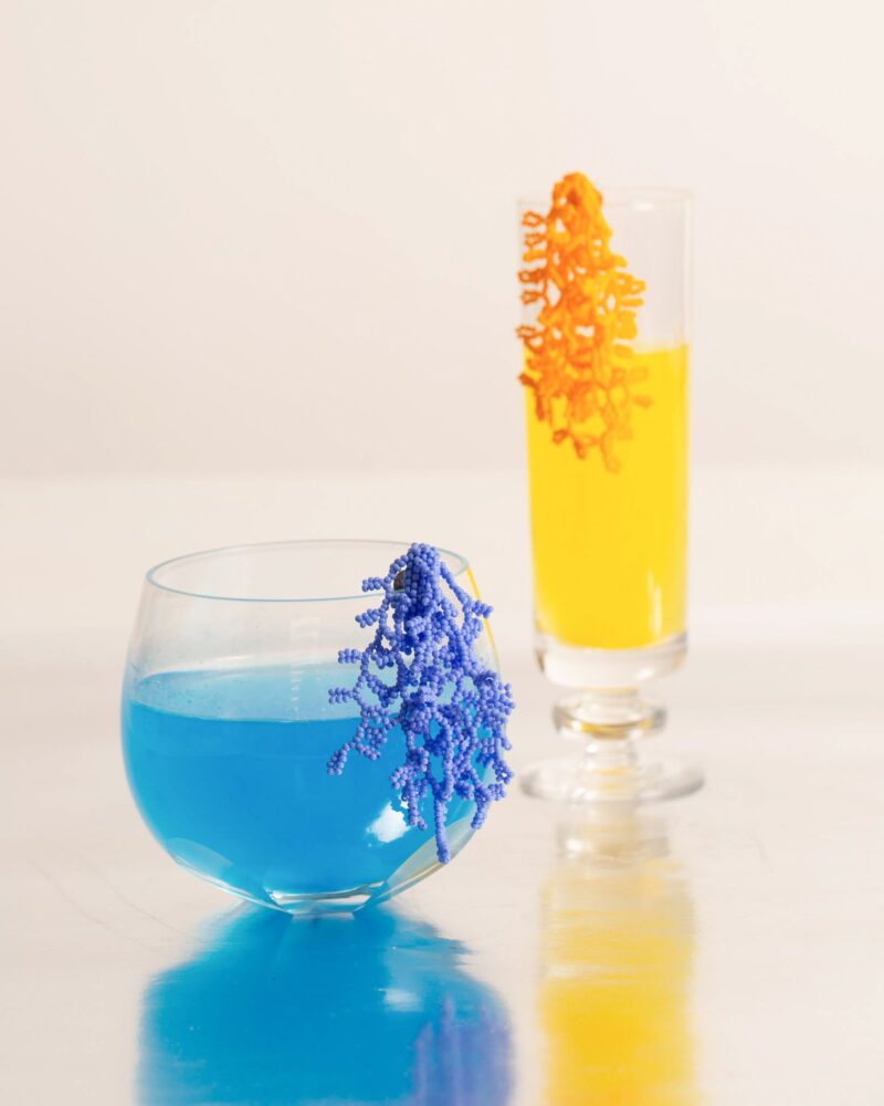 Brinco Alga Amarelo - Brinco de Miçanga em Formato de Coral e Alga - Imagem 5
