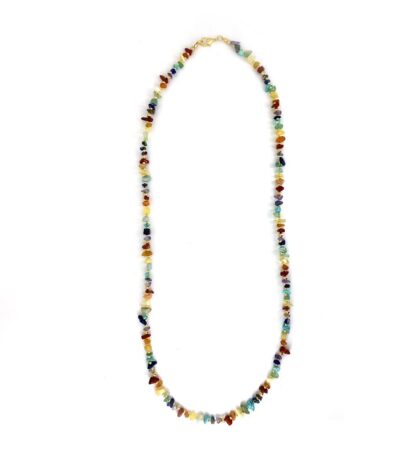 Guia Chakra - colar em pedras naturais coloridas
