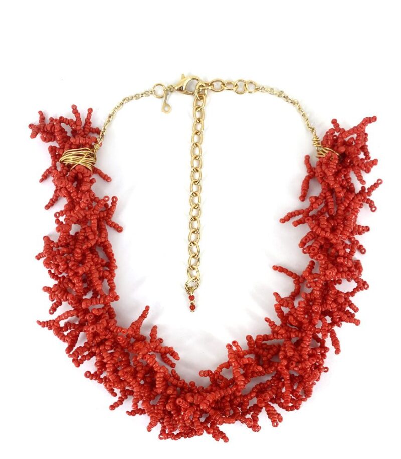 Colar Coral Cereja