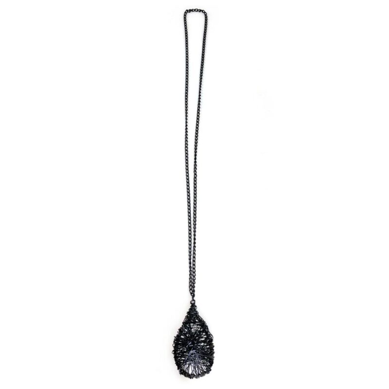 Colar Gota Aramado Preto - Imagem 4