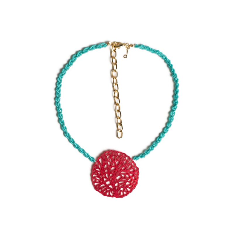 Colar Leka Vermelho