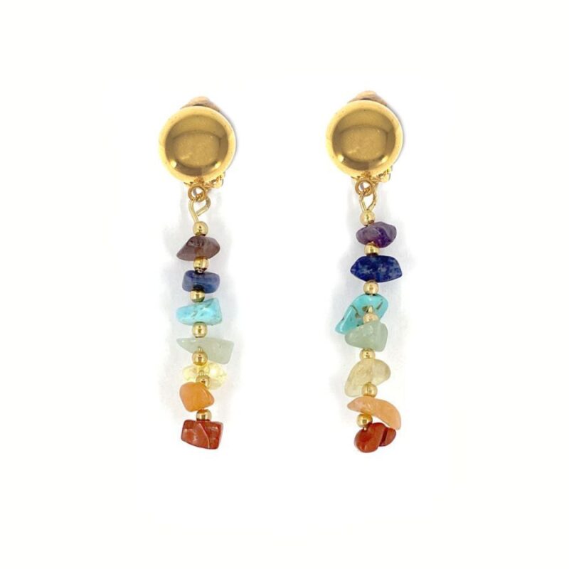 Brinco Chakra Pressão Ouro