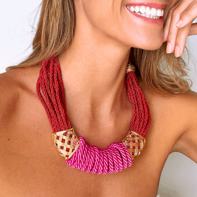Colar Talinga Vermelho - Imagem 4