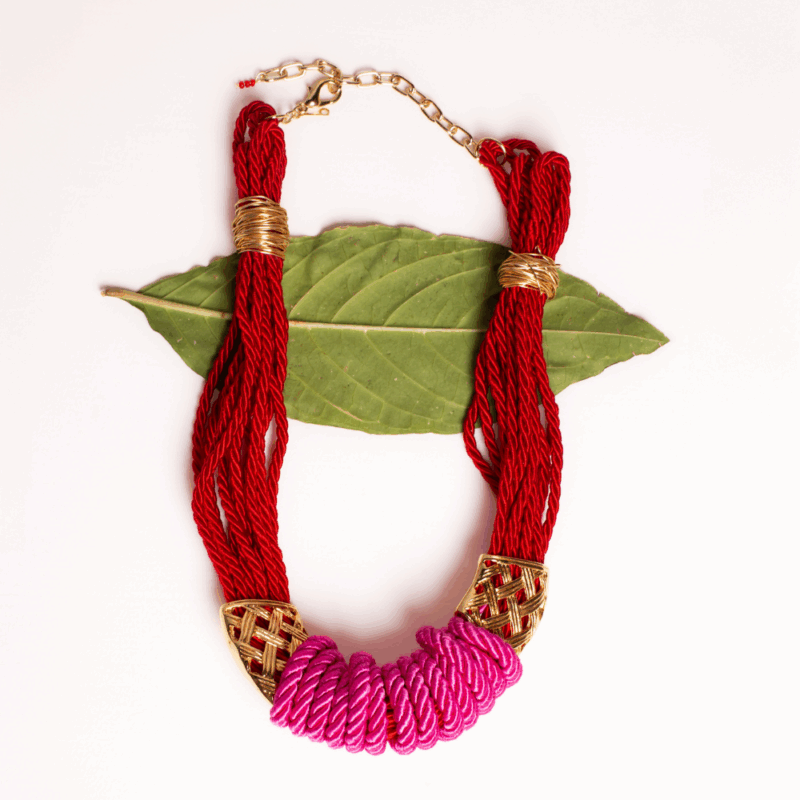 Colar Talinga Vermelho - Imagem 5