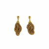 Brinco Serpeio – brinco em fio de cobre e metal dourado